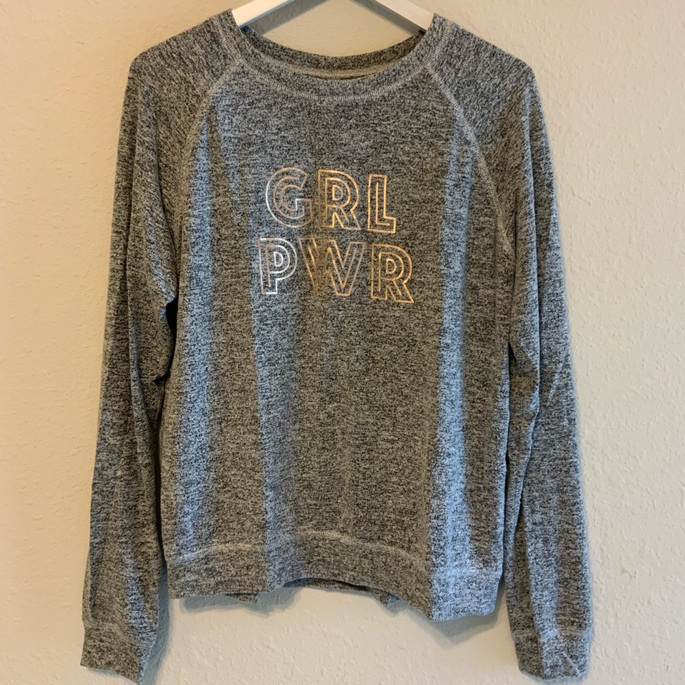 Xhilaration GRL PWR sleepwear sweatshirt sz M